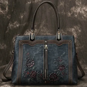 Дизайнерские сумки, женская сумка, ретро кожаные роскошные сумки для женщин, сумка через плечо ручной работы, сумки большой емкости, женские