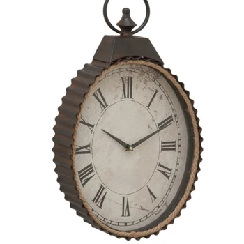 Премиум Винтажные подвесные настенные часы Из металла Под Старину Декор Для Комнаты Металлические Настенные Часы