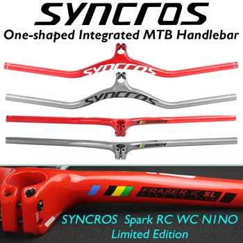 Велосипед SYNCROS Spark RC WC N1NO ограниченной серии -8/-17/-25 встроенный руль односторонней формы из углеродного волокна для MTB Велосипеда