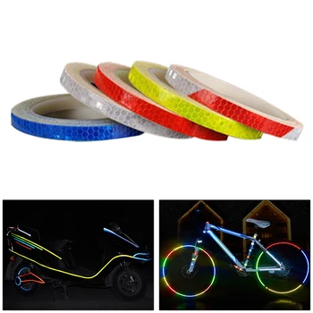 1 Рулон светоотражающих лент, Светоотражающая предупреждающая лента, ночная защитная наклейка, велосипедные крылья