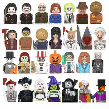 Серия фильмов ужасов на Хэллоуин, строительные блоки, Сияющие кирпичи Silent Hill, фигурки с пирамидальной головой Джека, детские игрушки