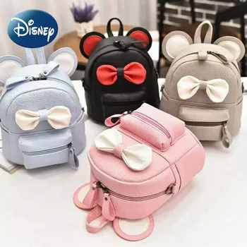 Детский Мини-рюкзак Disney для девочек, студенток, милая модная сумка на одно плечо из искусственной кожи большой емкости для женщин, бесплатная доставка