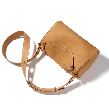 Женская сумка из натуральной кожи, роскошная дизайнерская сумка через плечо, модная бостонская сумка из воловьей кожи, женская сумка через плечо под мышками, новинка 2023