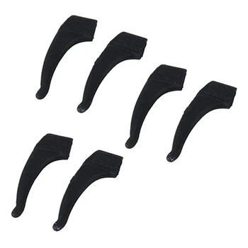 9 пар ушных крючков, подставки для очков из противоскользящего силикона - черный