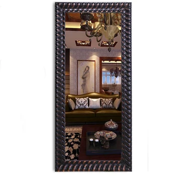 Большая Модель Настенного Декоративного Зеркала в Спальню, Подвесное Большое Зеркало для макияжа Во весь Рост, Эстетическое Украшение для дома в стиле Деко YX50DM