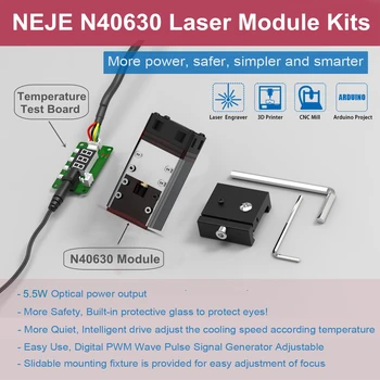 NEJE N40630 450nm Лазерный модуль Наборы 40 Вт Синяя Лазерная головка для Лазерного Гравера Инструмент для резки Древесины TTL/PWM Лазерный модуль Умные Инструменты