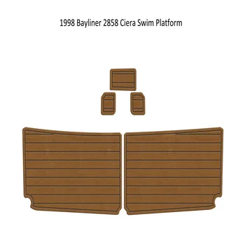 1998 Bayliner 2858 Ciera, платформа для плавания, лодка, пена EVA, палуба из тикового дерева, коврик
