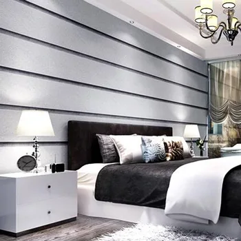 Обои высококачественного серого серии современный минималистский скандинавский вертикальные полосы спальня гостиная диван ТВ фон настенные обои