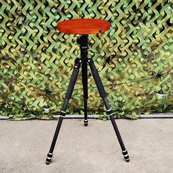 Беспроводная зарядка складной стол для кемпинга на открытом воздухе из массива дерева, небольшой круглый стол, лоток для пикника, тренога из орехового дерева, край журнального столика