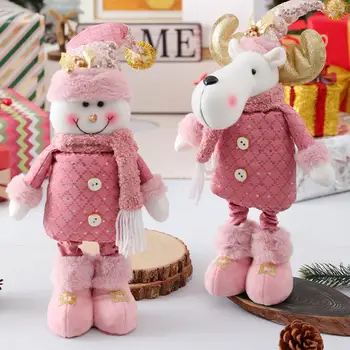 Праздничное украшение для кукол, Праздничные плюшевые куклы, привлекательные рождественские украшения для домашнего праздника, Декор для вечеринок, длинноногие фигурки