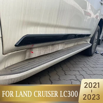 Для Toyota Land Cruiser LC300 300 2021-2023 Под дверью Прорезная полоса для защиты от царапин, декоративные аксессуары