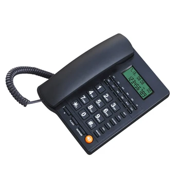 Настольный стационарный телефон с клавиатурой в традиционном стиле, телефоны с ЖК-экраном, бизнес-идентификатор вызывающего абонента, стационарный телефон для домашнего офиса, отеля