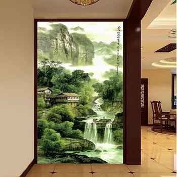 beibehang 3d китайский водопад гора Европа ТВ фон обои гостиная спальня фрески papel de parede обои фреска