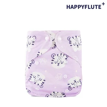 HappyFlute Эксклюзивные 5 шт./пакет Экологические Подгузники для ребенка, моющиеся и многоразовые Детские Подгузники, Новый принт, Бамбуковые Подгузники из хлопчатобумажной ткани
