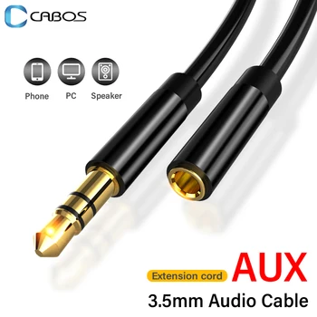 3,5 мм аудио удлинительный кабель Автомобильные наушники динамик AUX 3,5 мм разъем от мужчины к женщине Удлинительный шнур для ПК Ноутбук Телефон AUX аудиокабель