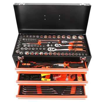 408 шт. ящик для инструментов с ручными наборами инструментов для гаражного хранения роликовый шкаф для инструментов тележка коробка комплект